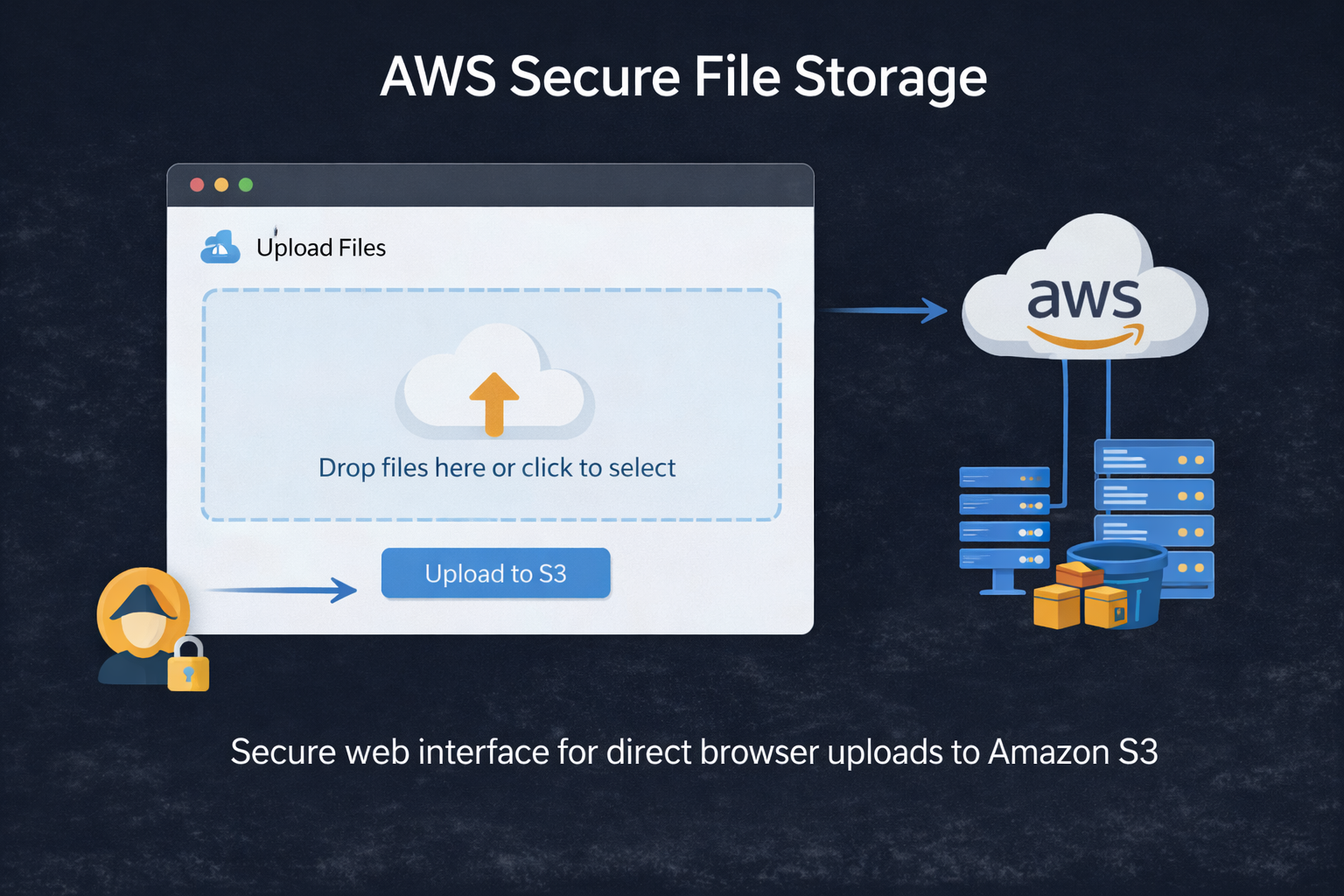 AWS Secure File Storage project preview